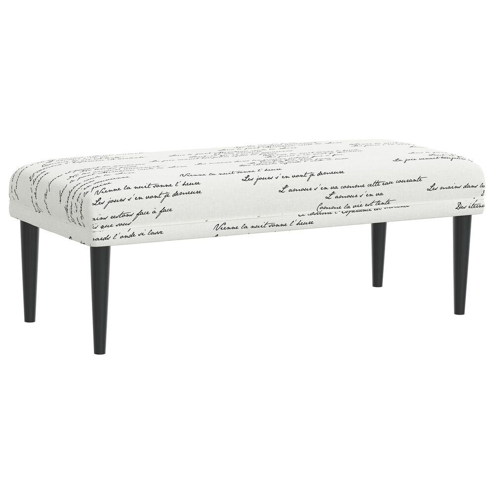 Skyline Furniture Burnham Bench in Mirabeau Cream, , large