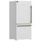 Forno Milano Espresso 17.2 Cu. Ft. Bottom Freezer Refrigerator with Left Swing in White, , large