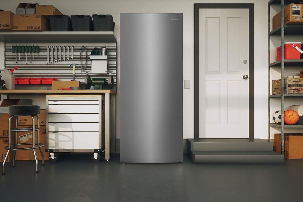 Frigidaire 13 Cu. Ft. Garage Ready Upright Freezer in Fingerprint-Resistant Stainless Steel, , large