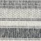 L&R Resources Sun Shower 8" x 10" Gray and Black Indoor/Outdoor Area Rug, , large