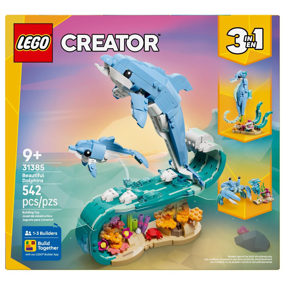 LEGO Creator Sea Animals - Beautiful Dolphins Building Set, , large