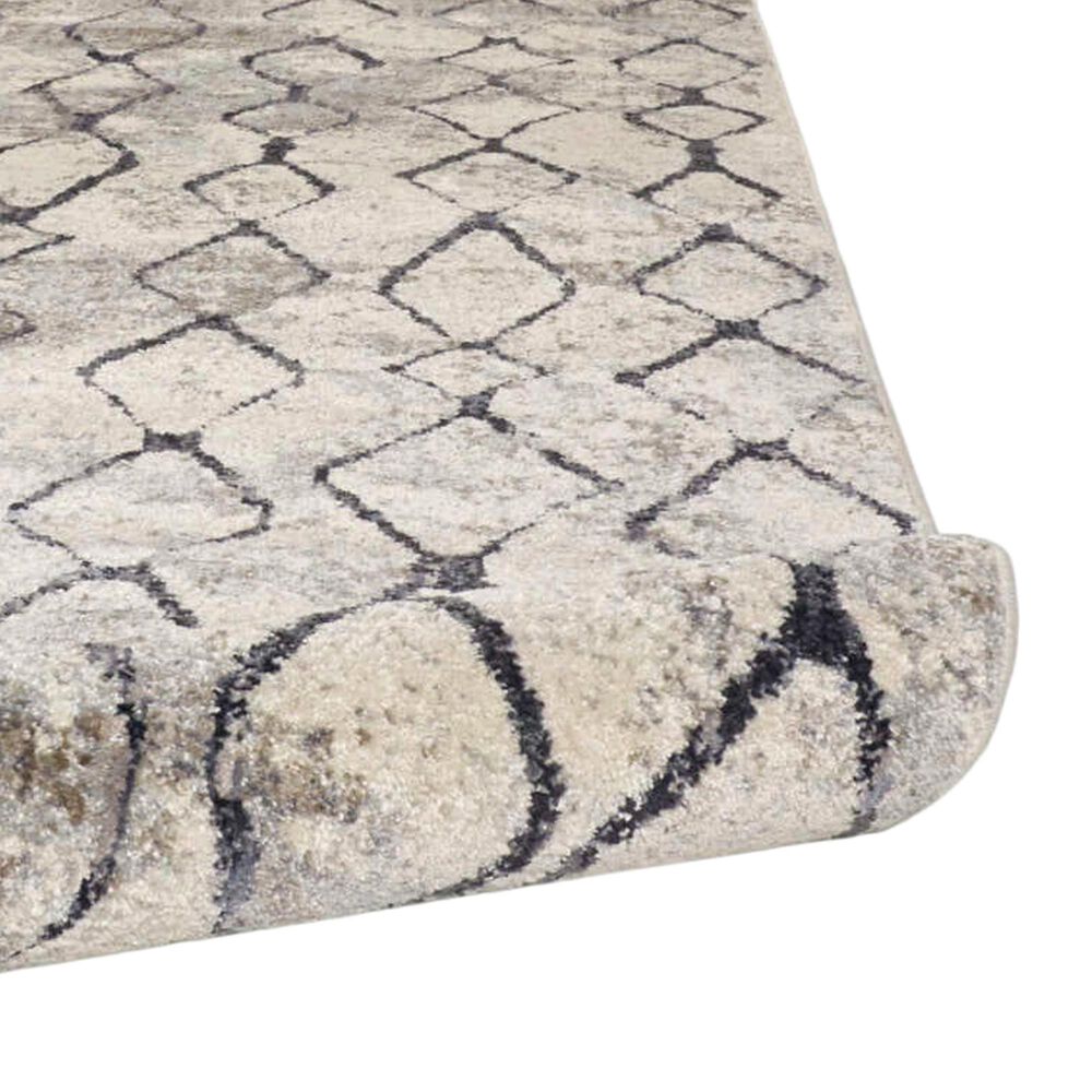 Feizy Kano 6&#39;7&quot; x 9&#39;6&quot; Sand and Charcoal Area Rug, , large