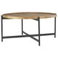 Mercana Marquisa Coffee Table in Light Brown, Gold and Matte Black, , large