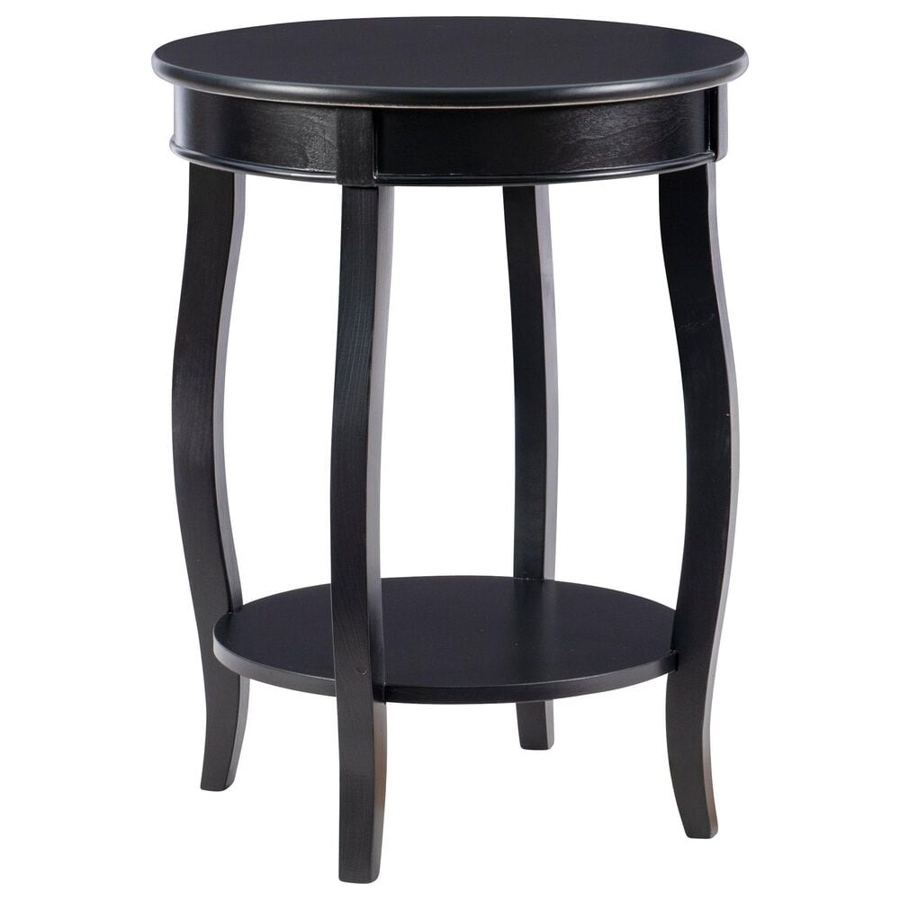 Linon Home Decor Rainbow Side Table in Black, , large