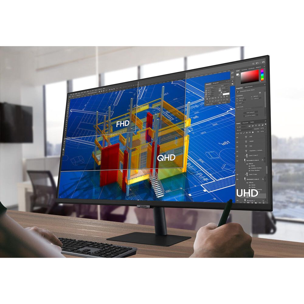 Samsung 32&quot; S70A UHD High Resolution Monitor in Black, , large