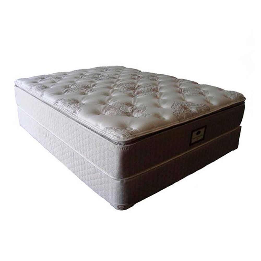 Omaha Bedding Berkshire Legacy Gel Pillow Top Plush Queen Mattress with High Profile Box Spring, , large