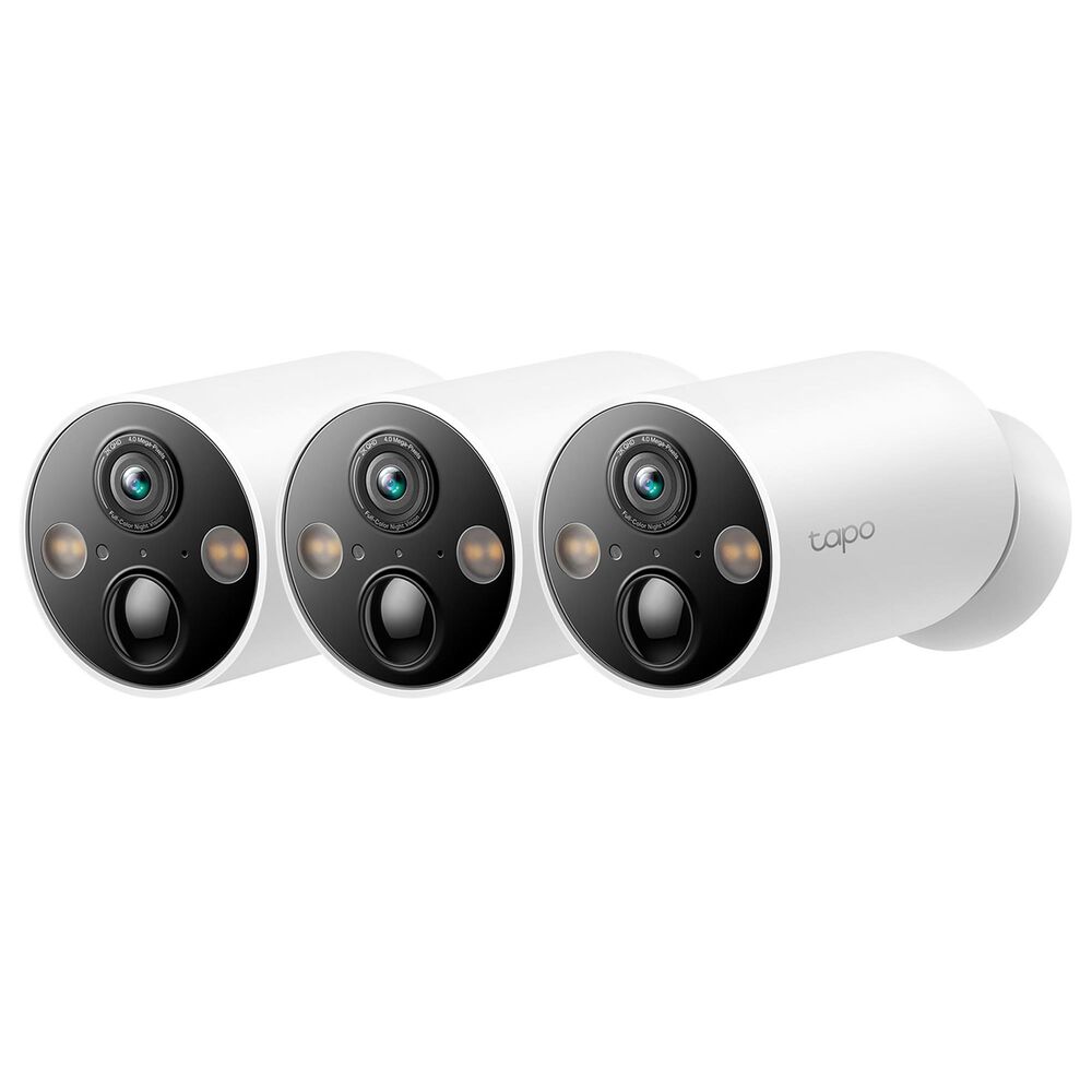 TP-Link Smart Wire Free Indoor/Outdoor Security Camera in White (Set of 3), , large