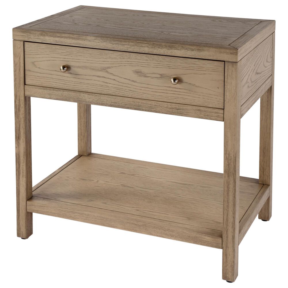 Butler Specialty Company Nora 1-Drawer 30" Nightstand in Light Oak, , large