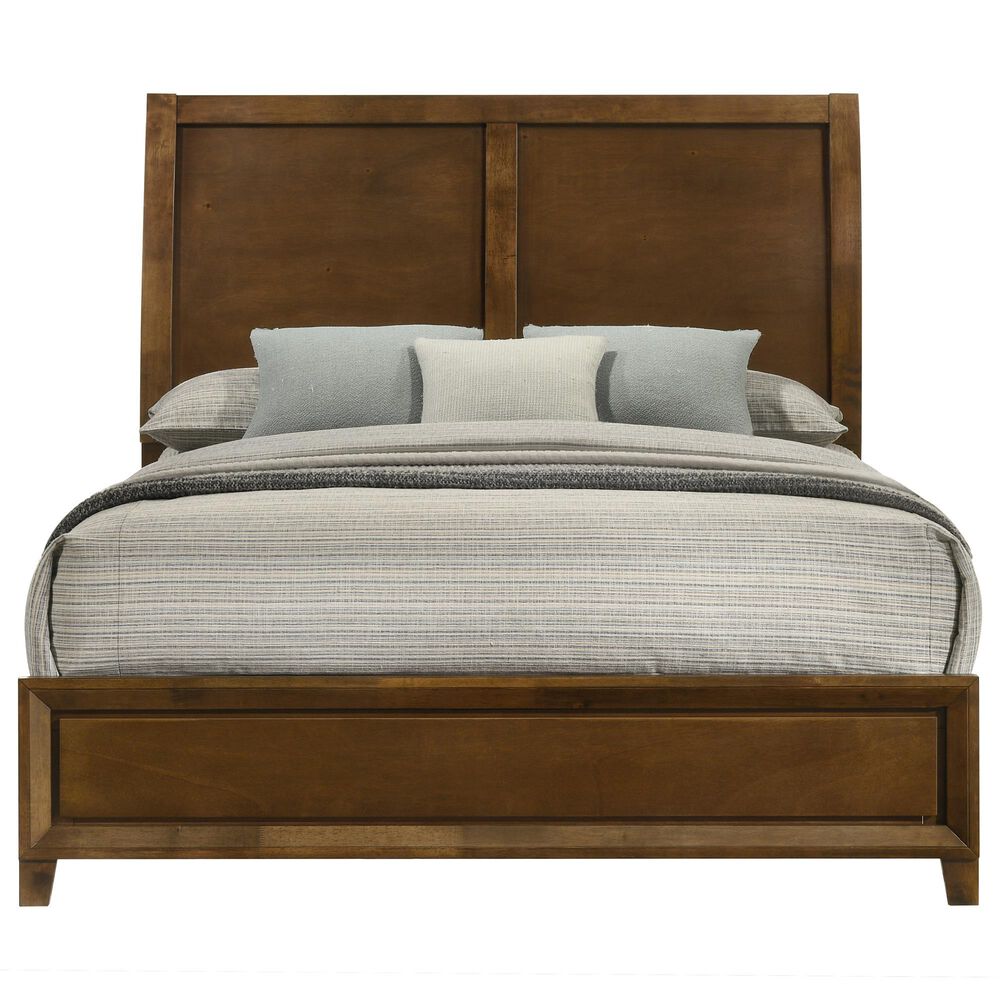 New Heritage Ballard 4 Piece Wood Queen Panel Bedroom Set in Walnut, , large
