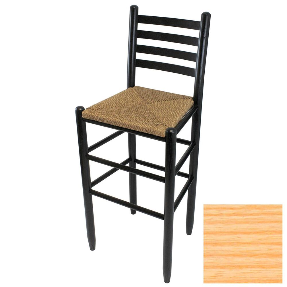 Lakeside Asheville Ladderback Barstool in Natural, , large