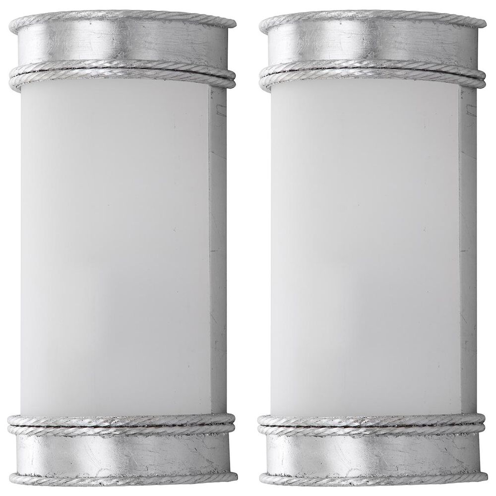 Safavieh Florence 12" Wall Sconce in Silver/Leaf (Set of 2), , large