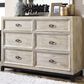 Signature Design by Ashley Halamay Dresser in White Waxed Finish, , large