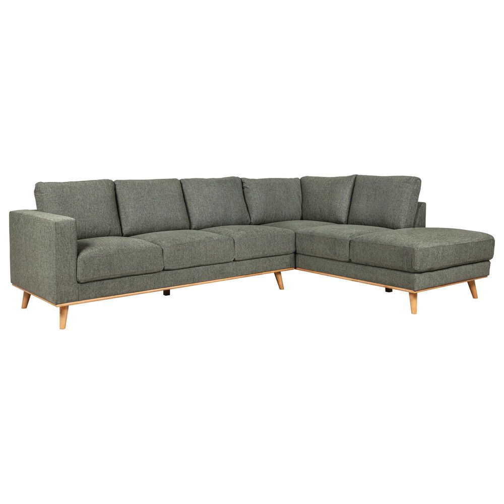 Porter Designs Ablina 2-Piece Sectional with Right-Facing Chaise in Eucalyptus, , large