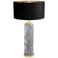 Eicholtz Newman Table Lamp in Grey Marble and Antique Brass, , large