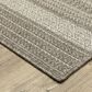 Oriental Weavers Caicos CA06A 1"10" x 7"6" Grey Runner, , large
