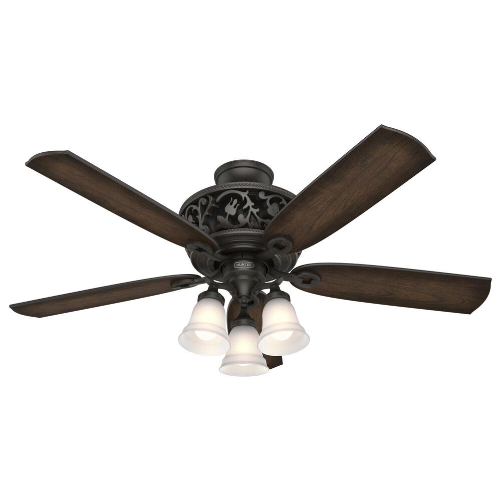 Hunter Promenade 54" Ceiling Fan with Lights in Brittany Bronze, , large