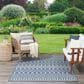 Nourison Positano Southwestern Navy Blue 6" x 9" Indoor/Outdoor Area Rug, , large