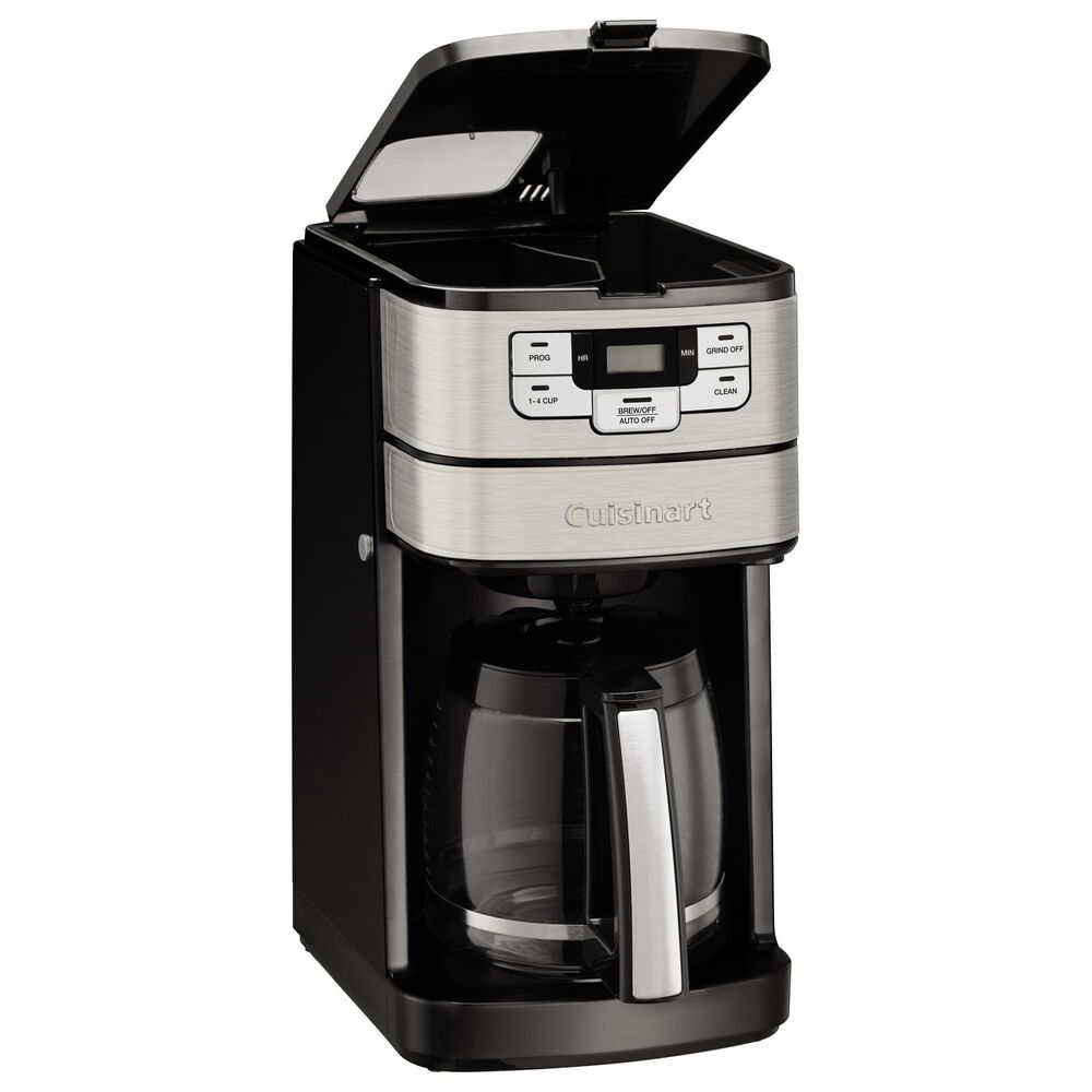 Cuisinart 12-Cup Automatic Grind and Brew Coffee Maker in Black and Stainless Steel, , large