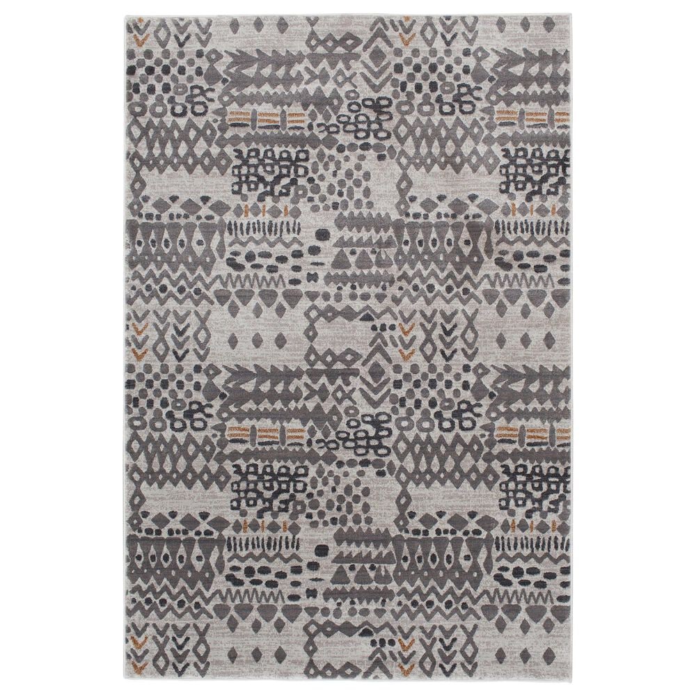 Central Oriental Adore Jackson 9273WCN 5' x 8' Whitecap and Nectar Area Rug, , large
