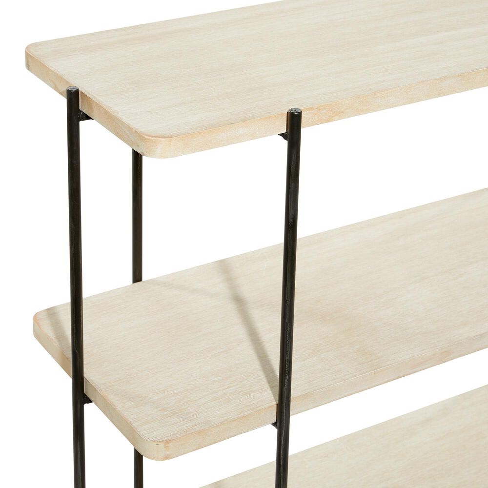 Uma Enterprises Console Table in Beige and Black, , large