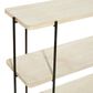 Uma Enterprises Console Table in Beige and Black, , large