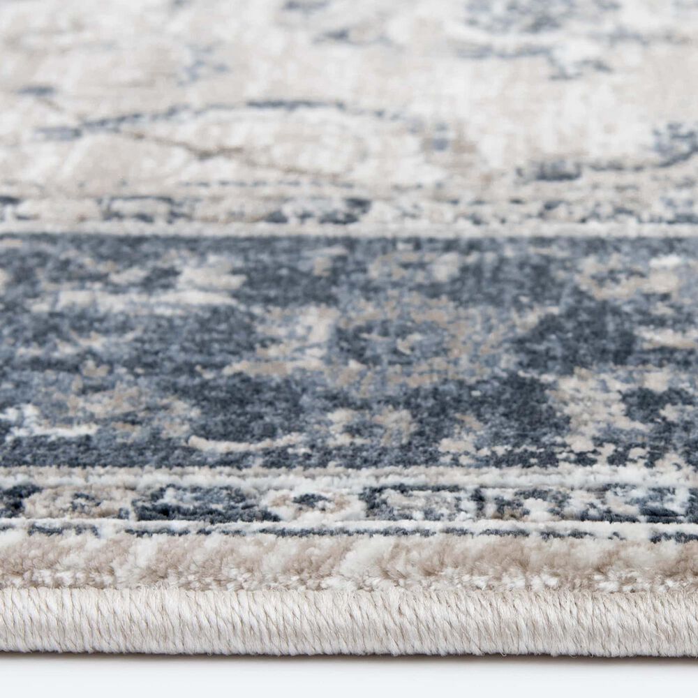 Central Oriental Clearwater Oriel 5&#39;3&quot; x 7&#39;7&quot; Biscuit and Nightfall Area Rug, , large