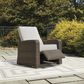 Ashley Beachcroft Outdoor Recliner in Beige, , large