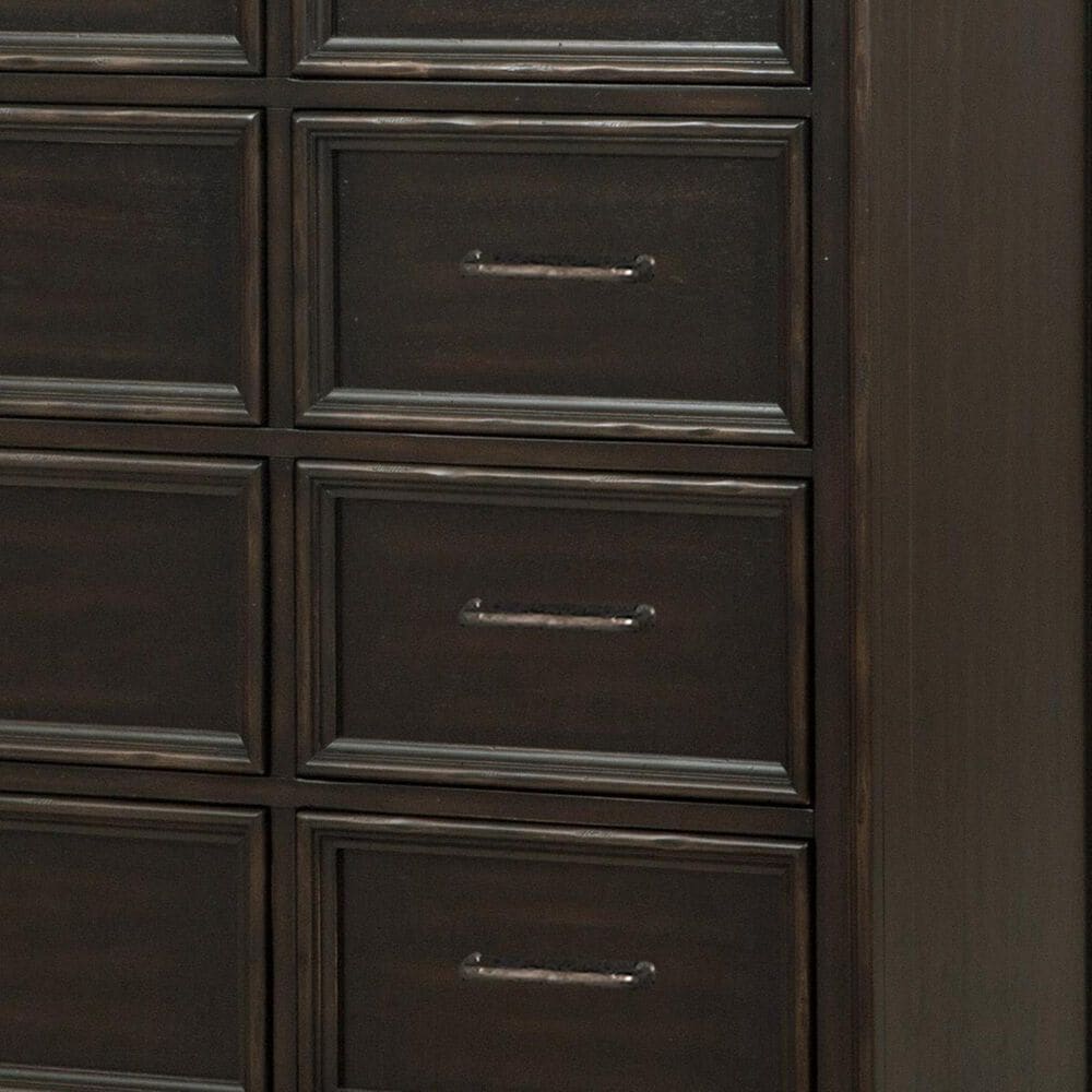 at HOME Caldwell Oversized 64inch x 69inch Master Chest in Caldwell Dark Brown with Black, , large