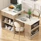 HOMLUX 83" Fluted Kitchen Island in Natural, , large