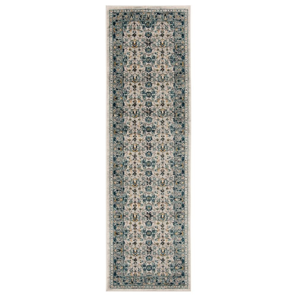 Safavieh Madison MAD151N 2"3" x 8" Ivory and Navy Runner, , large