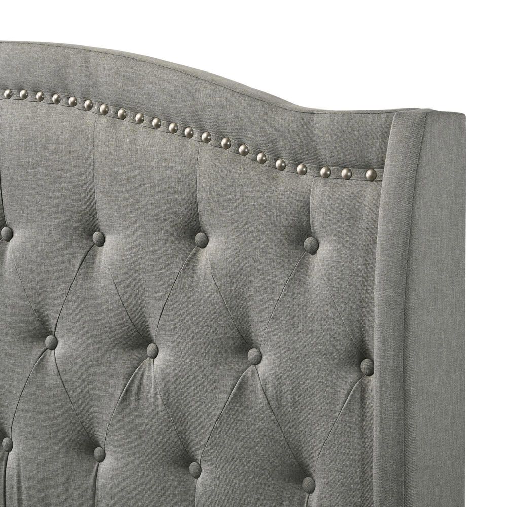 Hawthorne Furniture Rhyan Upholstered Full Bed in Smoke, , large