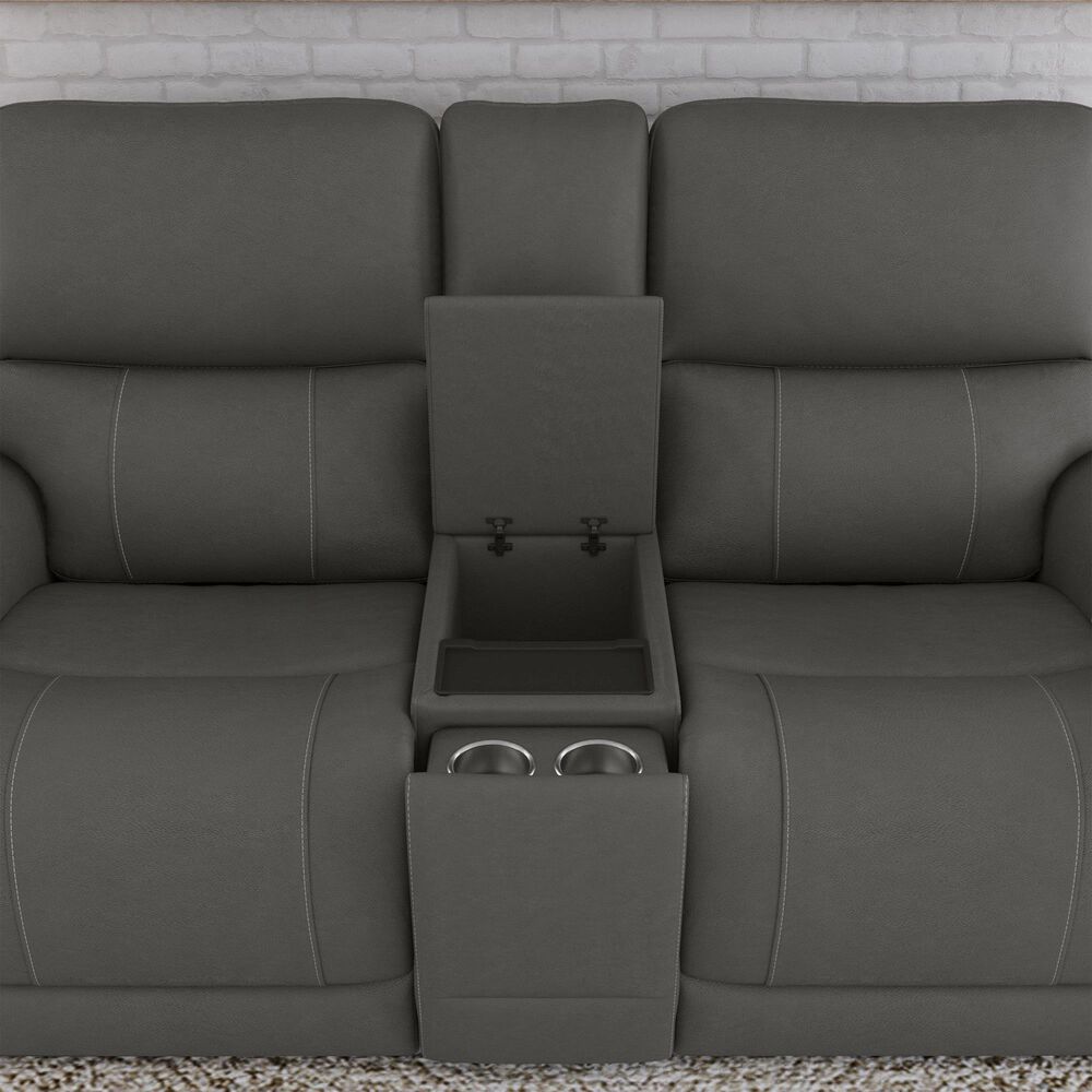 Oxford Furniture Carter 3-Piece Power Reclining Living Room Set in Smoke Gray, , large