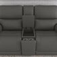 Oxford Furniture Carter 3-Piece Power Reclining Living Room Set in Smoke Gray, , large
