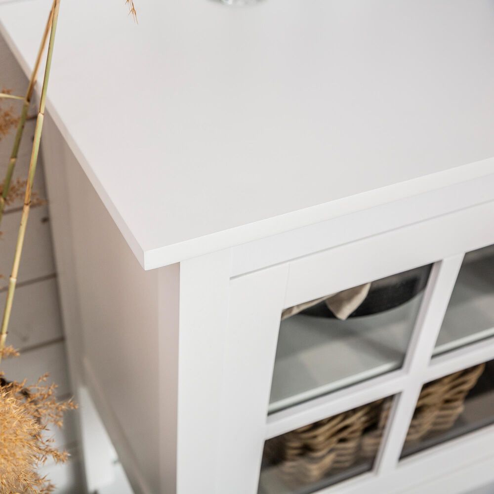 Walker Edison 52&quot; TV Stand in White, , large