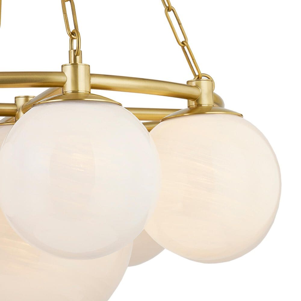 Hudson Valley Lighting Thornwood 9-Light Chandelier in Aged Brass, , large