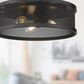 Golden Lighting Channing 15" Flush Mount in Matte Black, , large