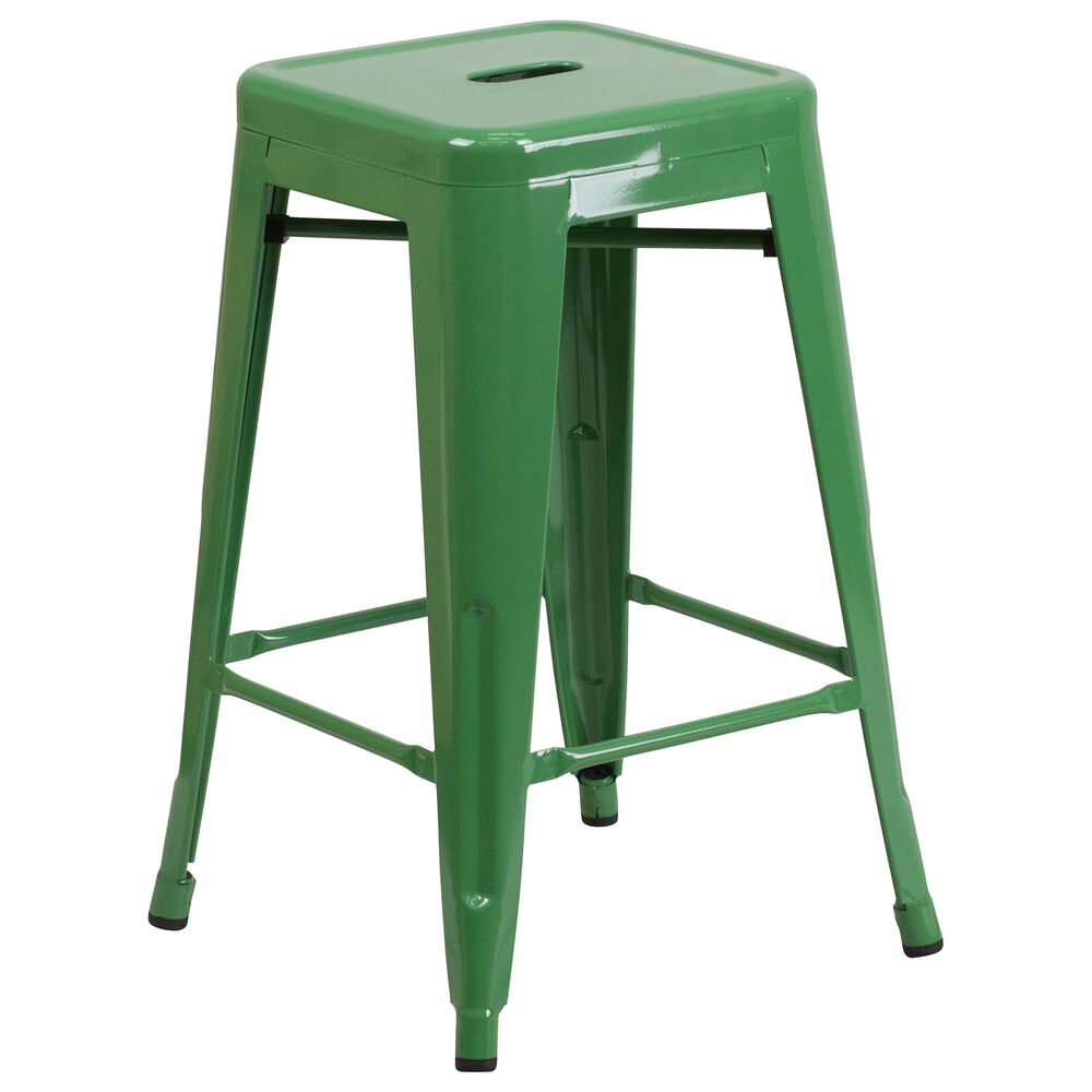 Flash Furniture 24" Counter Stool in Green, , large