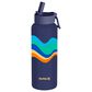 Hurley 32 Oz Oasis Zen Bottle with Straw Cap in Navy Wave, , large