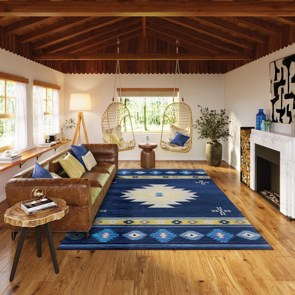Dalyn Rug Company Phoenix 8&#39; x 10&#39; Navy Indoor/Outdoor Area Rug, , large