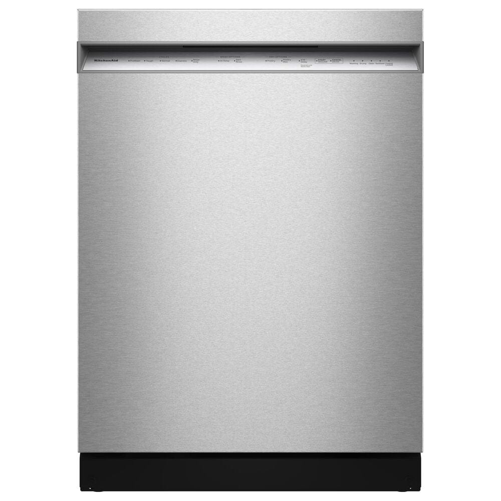 KitchenAid 24" Third Level Utensil Rack Dishwasher with 30+ Total Wash Jets and Pocket Handle in PrintShield Stainless, , large