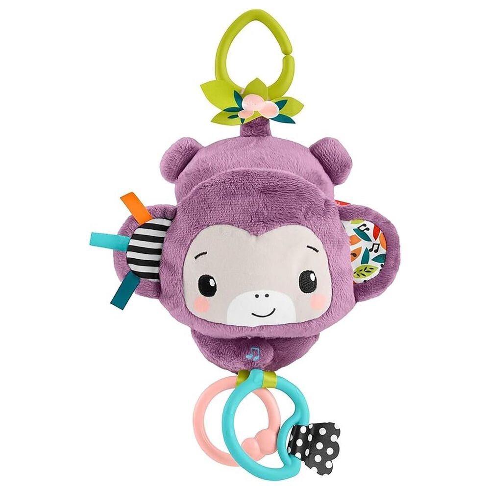 Fisher Price Sing and Go Monkey Musical Sensory Plush in Purple, , large