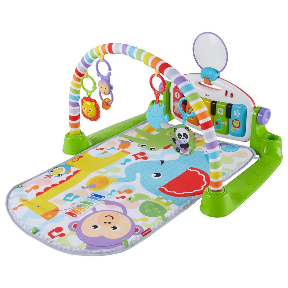 Fisher-Price Deluxe Kick and Play Removable Piano Gym in Green | Shop NFM