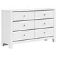 Mayberry Hill Sami 6 Drawer Dresser in White, , large