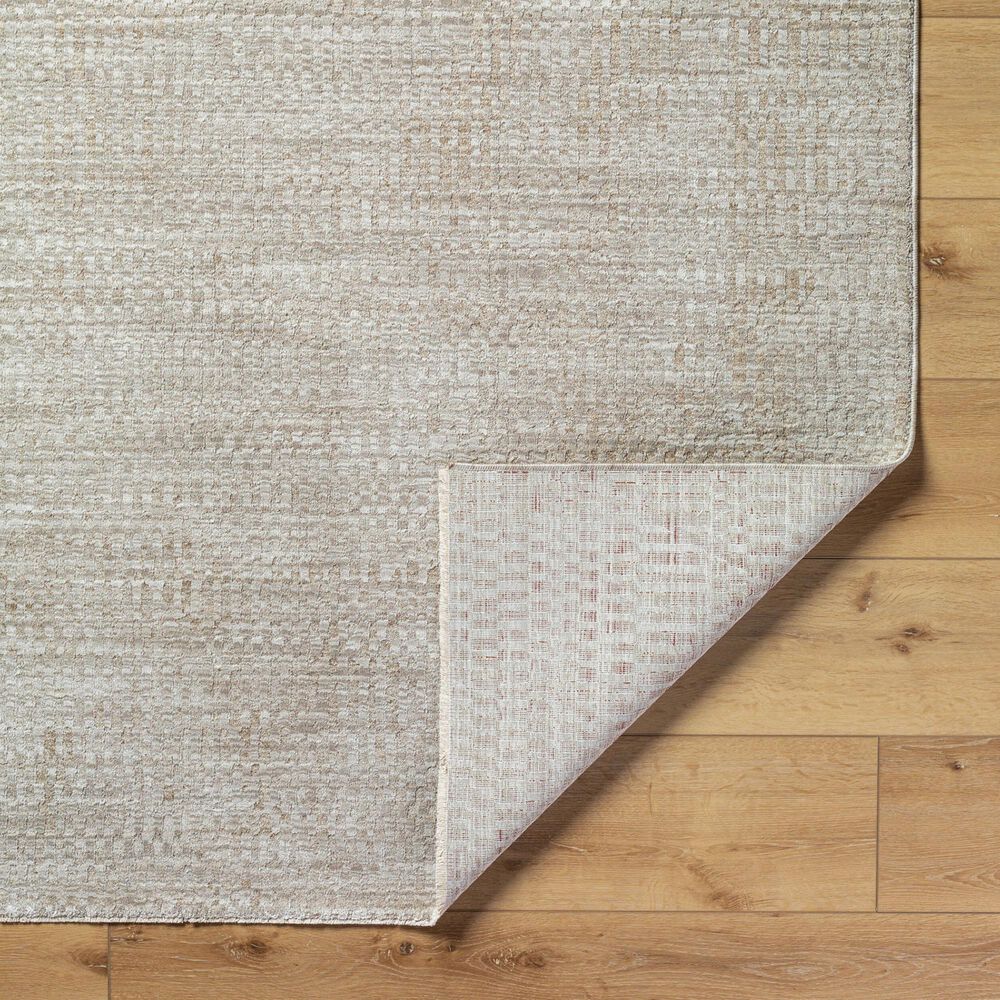 Surya Masterpiece Light Gray and Medium Gray 2'7" x 10' Runner, , large