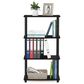 HOMLUX Turn-N-Tube 4-Tier Multipurpose Shelf Display Rack in Espresso and Black, , large