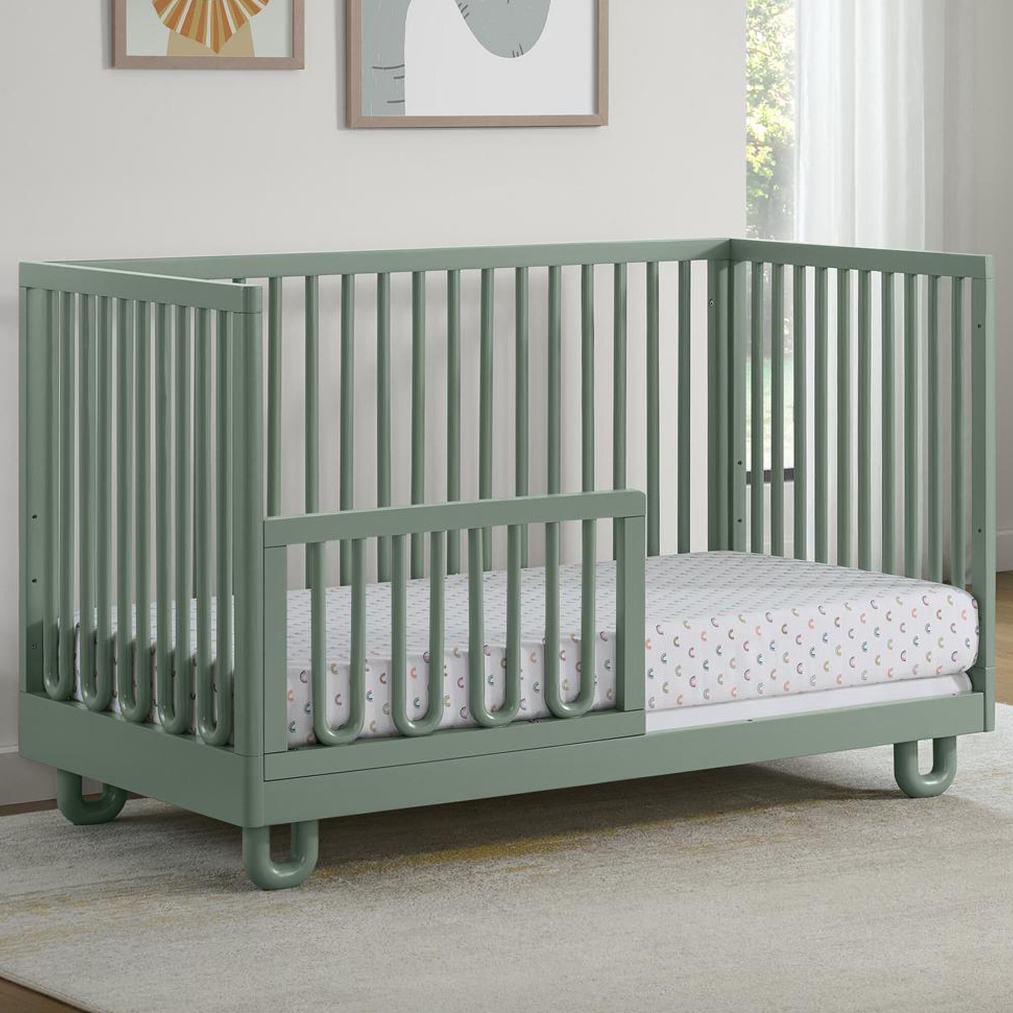 Oxford Baby Meridian 2-Piece Nursery Set with 3-in-1 Convertible