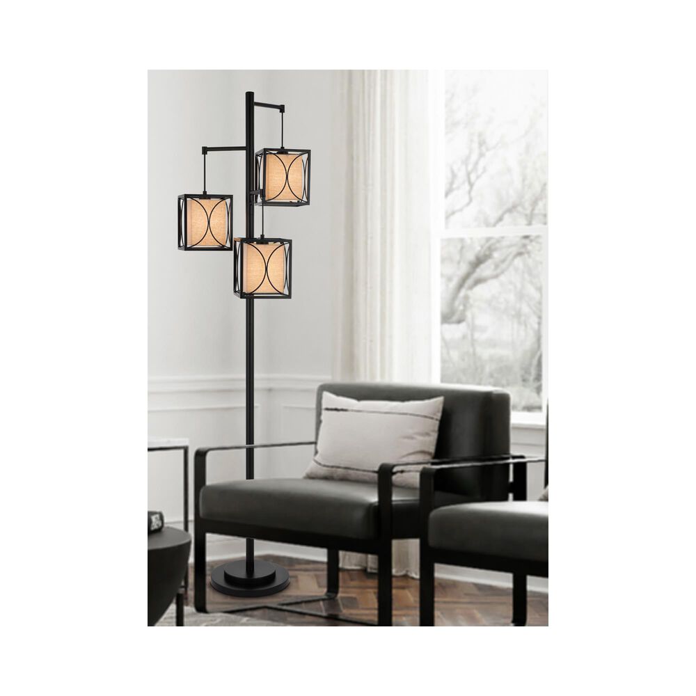 Cal Lighting 3 Lantern Floor lamp, , large