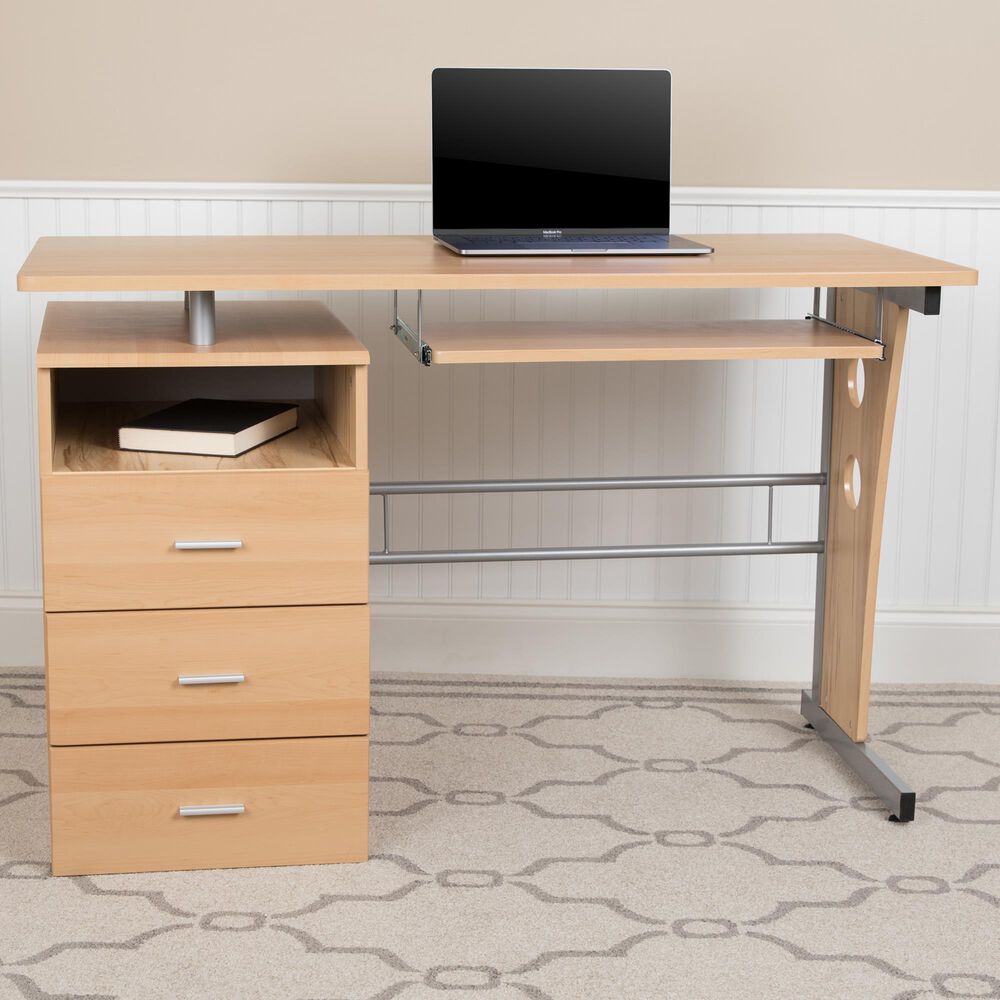 Flash Furniture Desk in Brown, , large