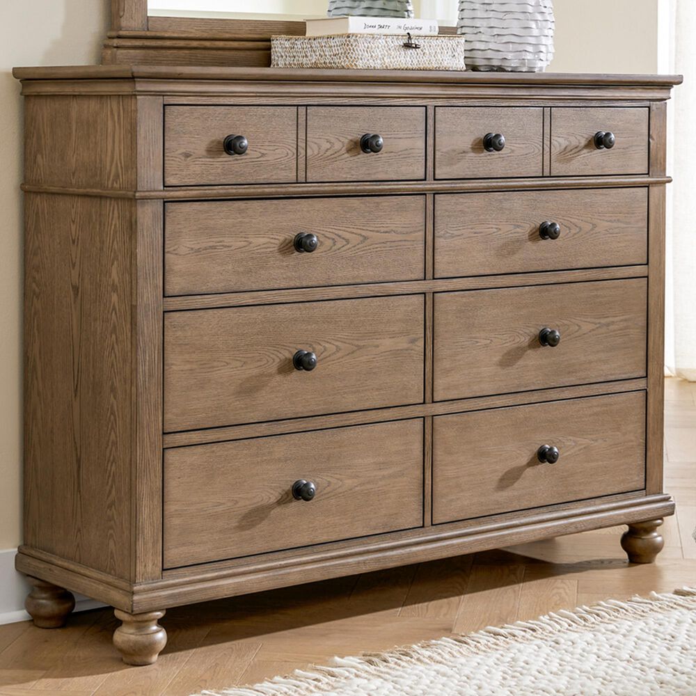 Riva Ridge Oxford 8-Drawer Chesser in Tan, , large