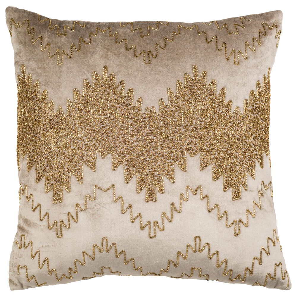 Safavieh Sparkle 18" Pillow in Brown, , large